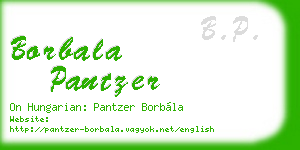 borbala pantzer business card
